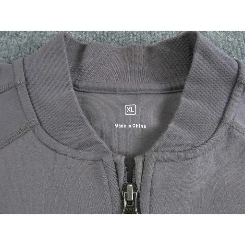 Apple Employee Exclusive Full‎ Zip Bomber Jacket Slate Gray Mens XL Logo 2117